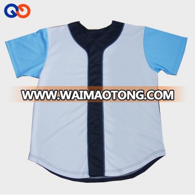 Button down mens blank custom dri fit softball jerseys wholesale