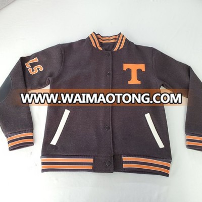 Best selling 2019 new design custom  high quality  comfortable baseball jacket for youth